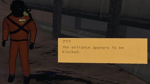 Lethal company - blocked fire exit - ??? The entrance appears to be blocked.