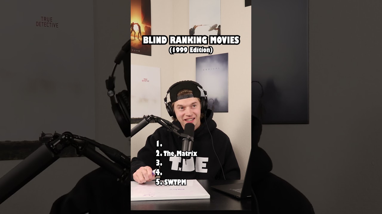 Blind Ranking Movies 1999 Edition