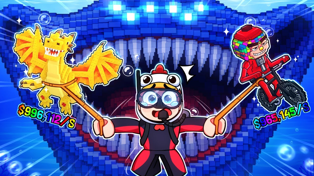 ECHAPPER au MONSTRE MARIN pour des BRAINROTS sur Roblox !