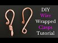 DIY Wire Wrapped Clasps Tutorial | Necklace and Bracelet Clasp | Wire Hook Clasp for Jewelry Making