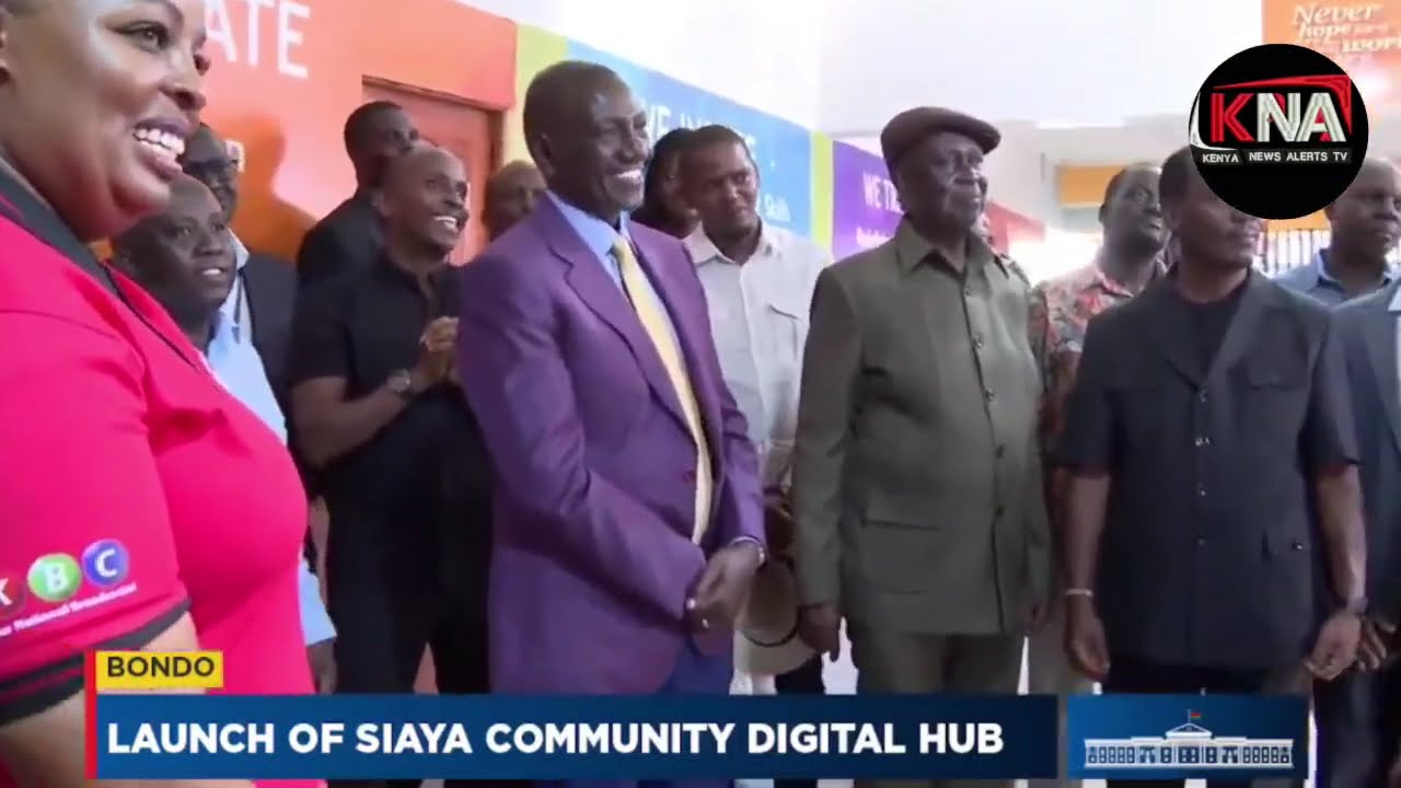 PRESIDENT RUTO TOGETHER WITH OBURU LAUNCHING OF SIAYA COMMUNITY DIGITAL HUB