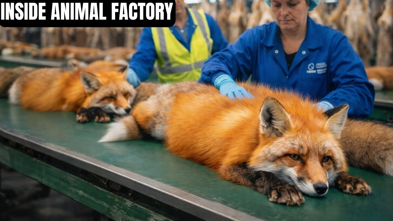 Inside the Advanced Fox Fur Factory | Complete Coat Production Process(Full Explained)