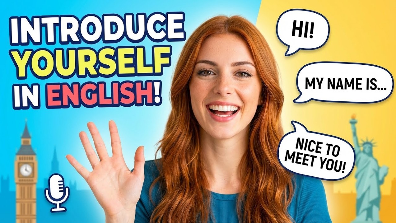 How to Introduce Yourself in English | A1 Learn English For Beginners