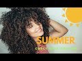 SUMMER CURLY HAIR ROUTINE | Ouidad Advanced Climate Control Line
