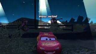 Cars the Video Game (PC) - Tractor Tipping with Lightning McQueen!