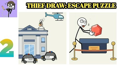 Thief Draw : Escape Puzzle level 11 12 13 14 15 16 17 18 19 20 | thief draw level 11 to 20 |