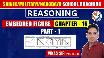 Reasoning Chapter - 16 Embedded Figures, Part - 1 | सैनिक / मिलिट्री / नवोदय स्कूल Entrance