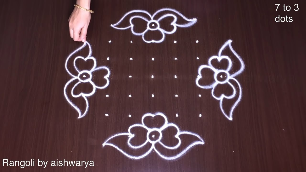 New Flower Kolam for Learners