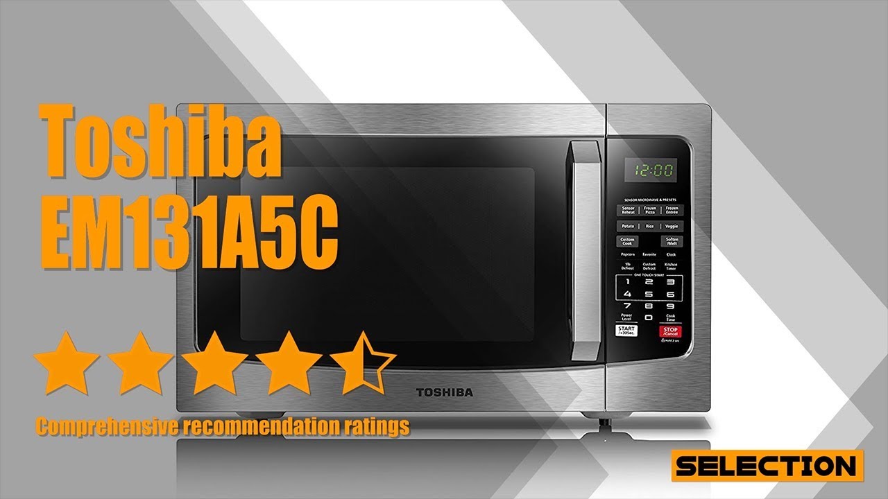 Toshiba EM131A5C-SS Microwave Oven - YouTube