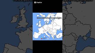 I tried guessing the place of European capital cities #history #mapguide #countryballs #edit #map