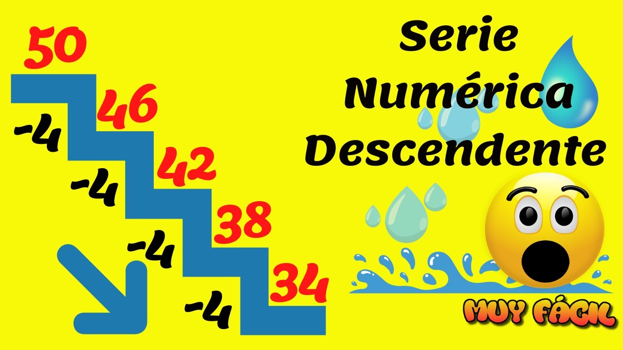 😀 SERIE NUMÉRICA DESCENDENTE 🎊 Ejemplos muy fáciles - YouTube