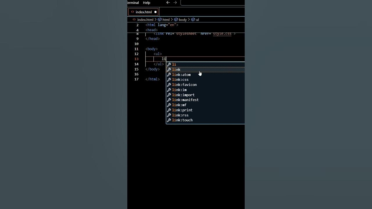 VS Code Shortcut for HTML |#programming #html #code #shorts - YouTube