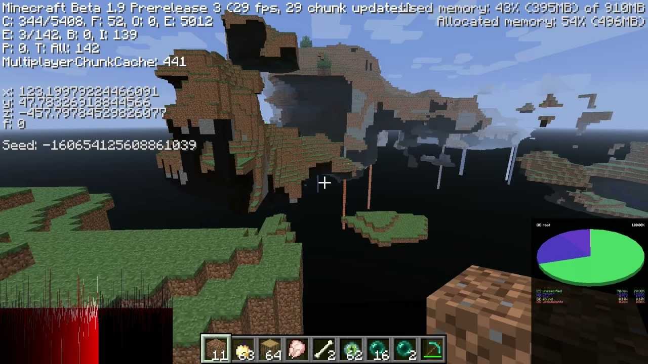 Minecraft Beta 1 9 Prerelease 3 Sky Portals Sky Dimension And Teleportation Fails Youtube