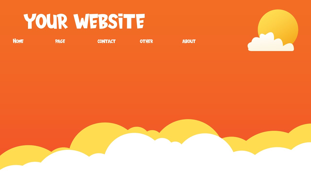 Adobe Illustrator Website Page design - YouTube