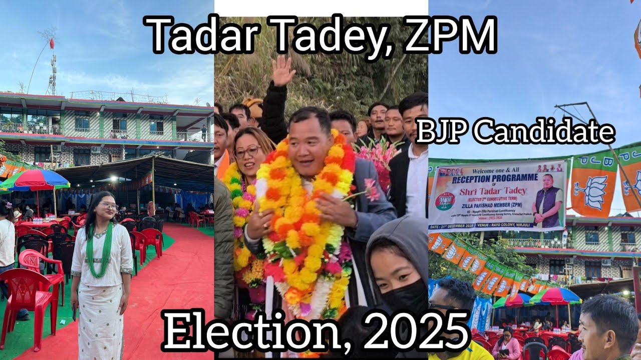 My uncle got elected as a ZPM|Tadar Tadey,Panchayat Election 2025||Nyapin, Arunachal Pradesh