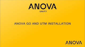 (ENG) Anova Go and UTM Installation