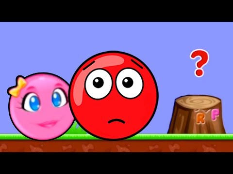 Новый КРАСНЫЙ ШАР 1. 1-6 УРОВНИ. Мультик ИГРА New Red Ball 1