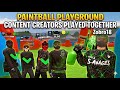 Paintball Playground content creators play a X-ball game together in vr! PPVR