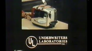1981 UL Labs Underwriters Laboratories  PSA TV commercial