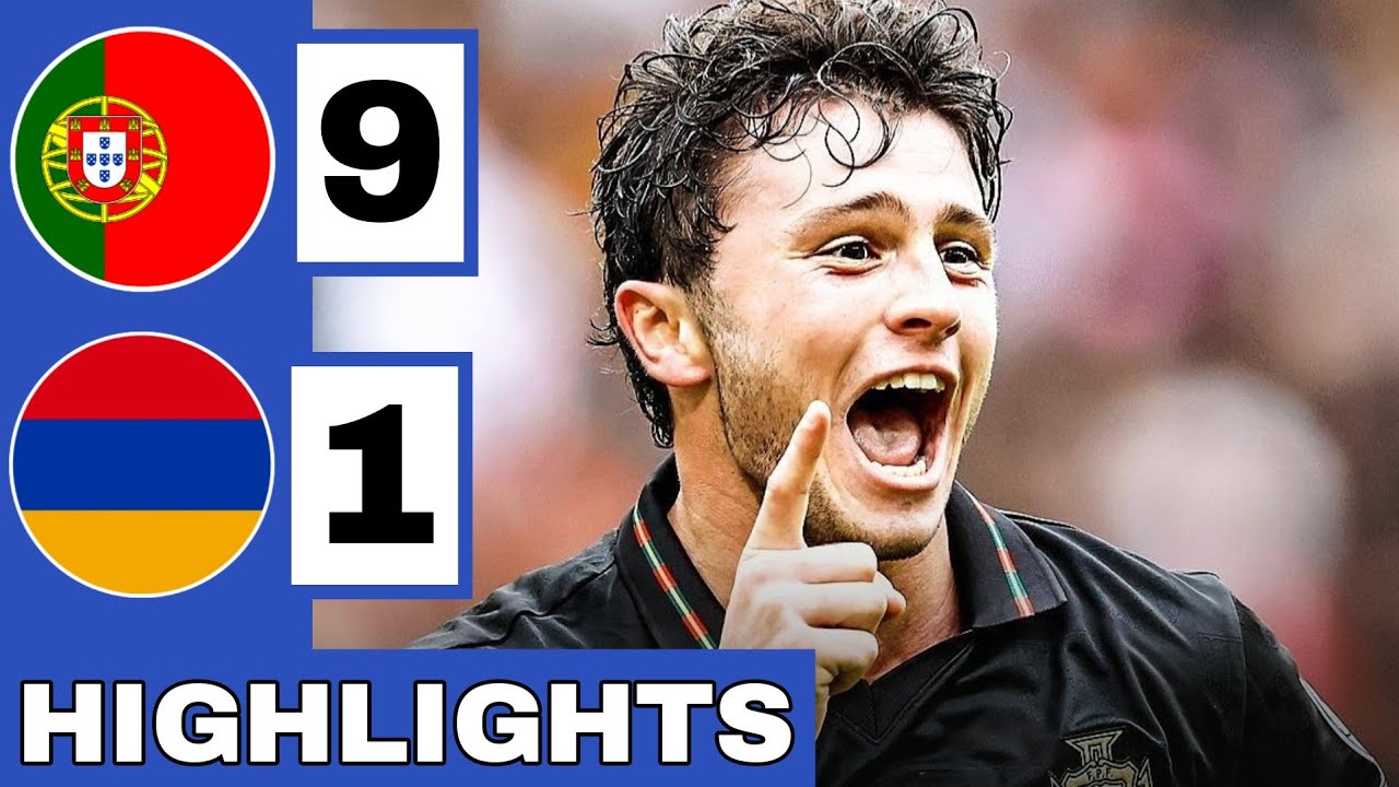 🔴Portugal vs Armenia (9-1) Extended HIGHLIGHTS | World Cup Qualifier