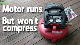 Compressor Runs But Won't Compress - Can it be repaired? (Central Pneumatic 95275)