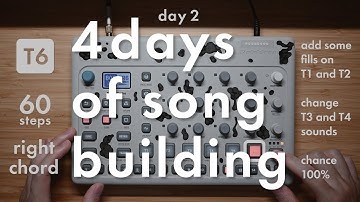 4 days of song building with elektron model:cycles.