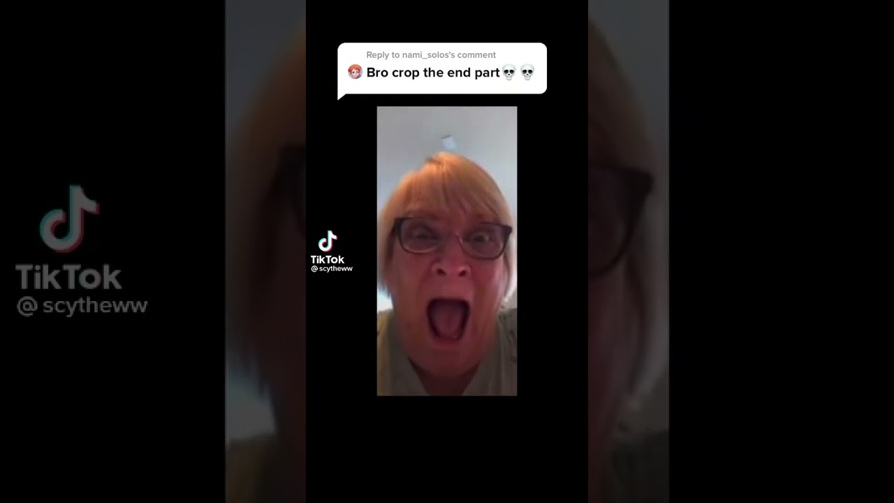 old lady screaming 