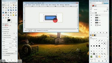 Web 2.0 button in Gimp / Web 2.0 Tlačítko v gimpu