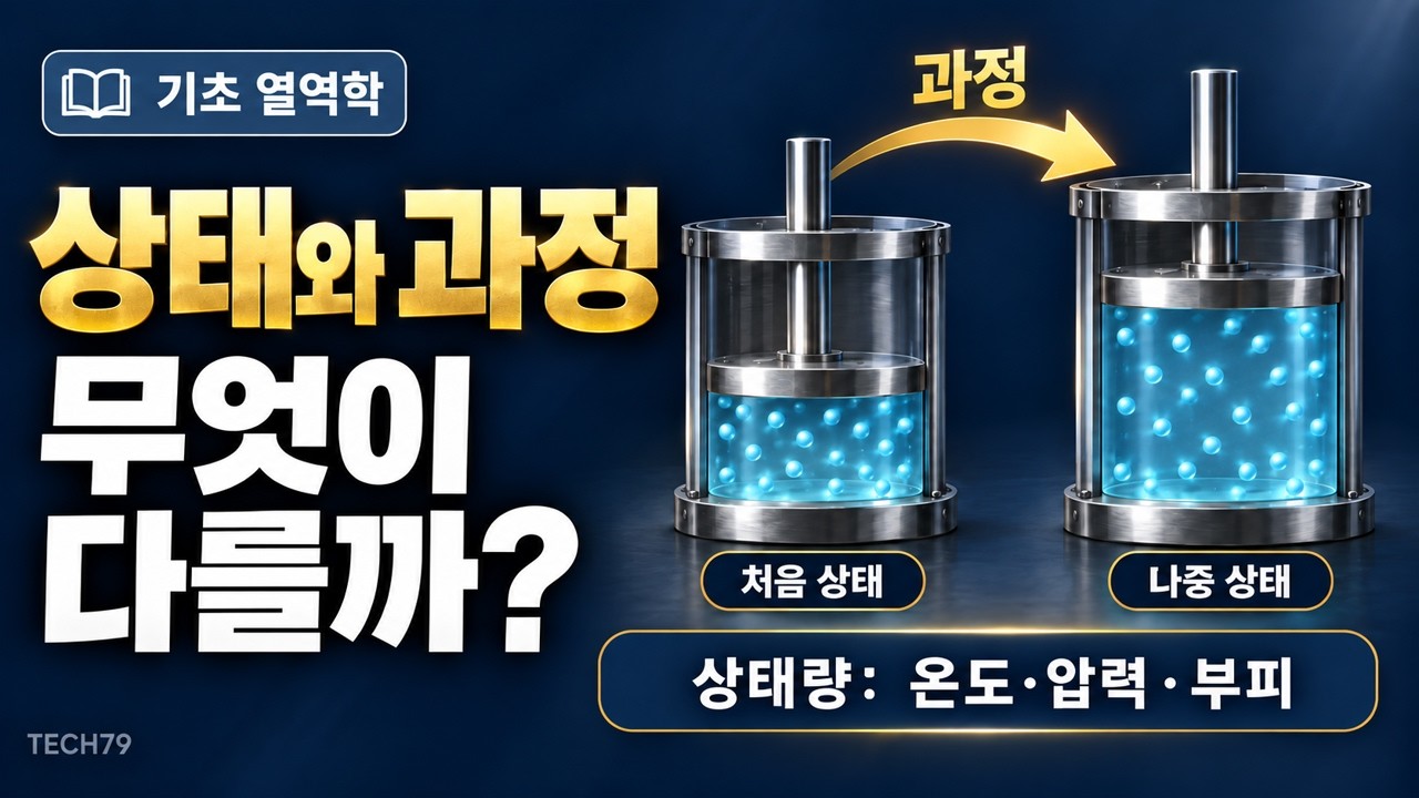 상태·상태량·과정 — 강도성·종량성과 네 가지 기본 과정