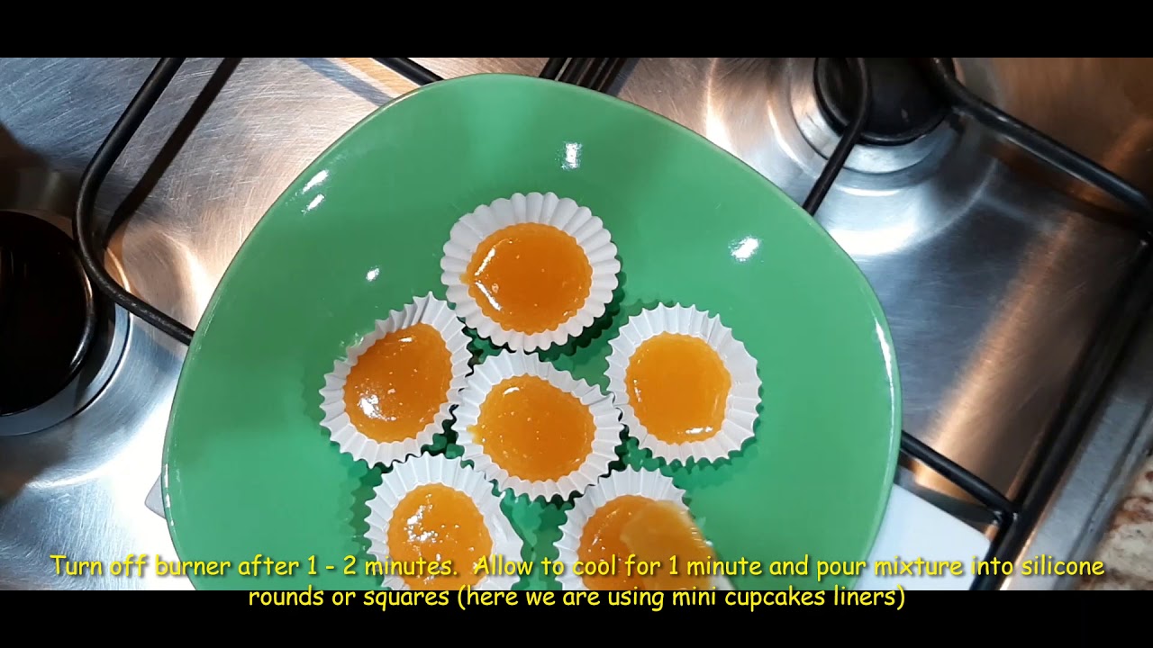 Passionfruit gelees - Vegetarian passionfruit gummies (made with agar agar)  