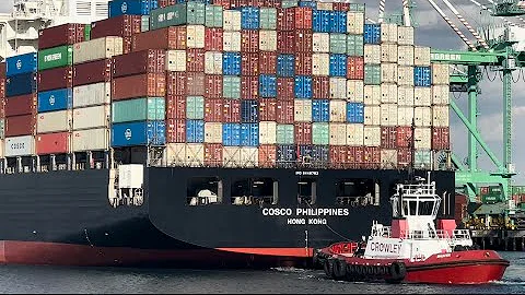 Shipspotting LOS ANGELES/LONG BEACH 4K - January 1st, 2023