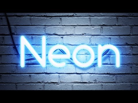 Realistic Neon Text Effect - Photoshop Tutorial