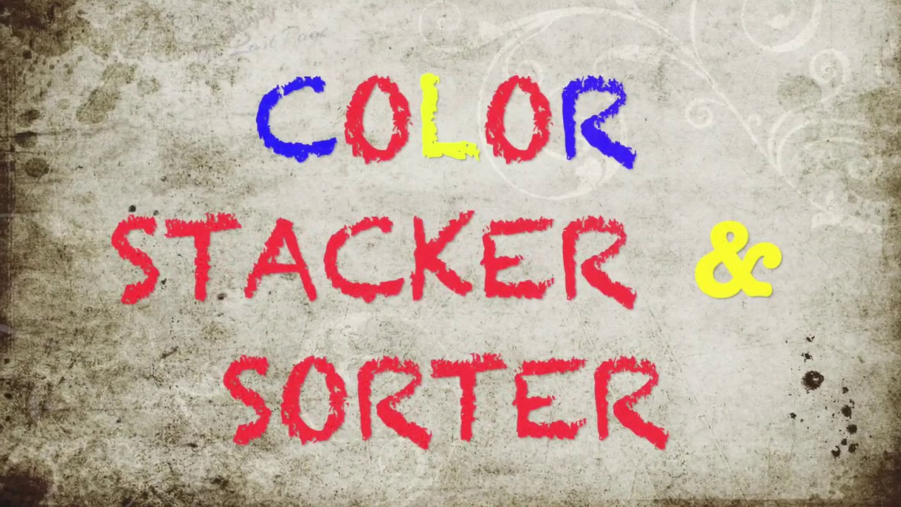 Montessori toy DIY: Color Stacker & Sorter - YouTube
