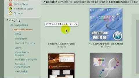 Fedora Cursors For Windows XP!