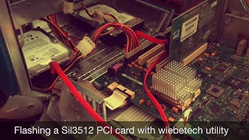 Flashing a Sil3512 SATA PCI card to work in a PowerPC Blue & White PowerMac G3.