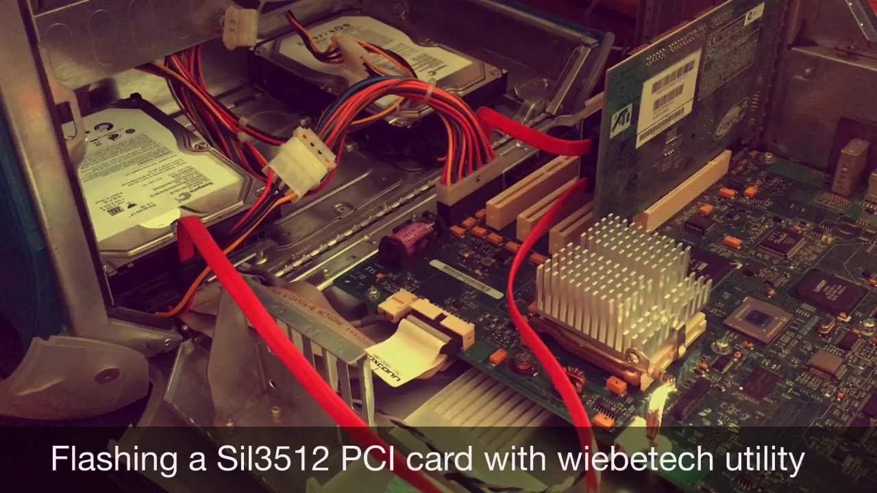 Flashing a Sil3512 SATA PCI card to work in a PowerPC Blue & White PowerMac G3. YouTube