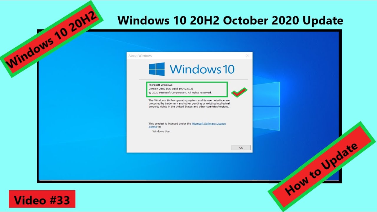 How to update to Windows 10 20H2 October 2020 Update - YouTube