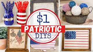 🇺🇸 MUST WATCH $1 BEST PATRIOTIC DIYS | TOP 13 Patriotic DIYS