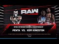 Penta vs Kofi Kingston Intercontinental title Match