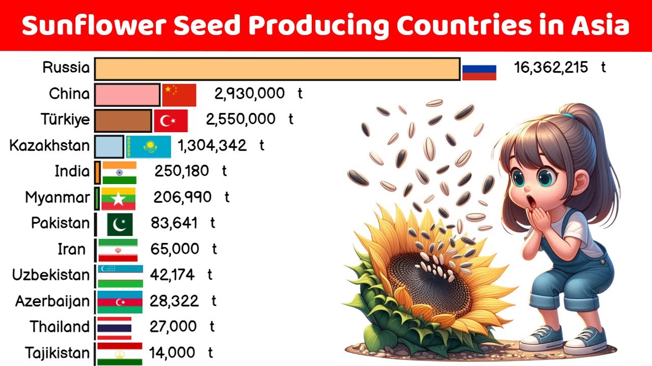 Major Sunflower Producing Countries Major Sunflower Producing Countries