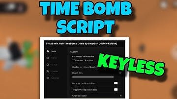[KEYLESS] 💣 TimeBomb Duels Script Bomb Hitbox | Super OP (Reach) | Roblox Mobile Edition 🔥