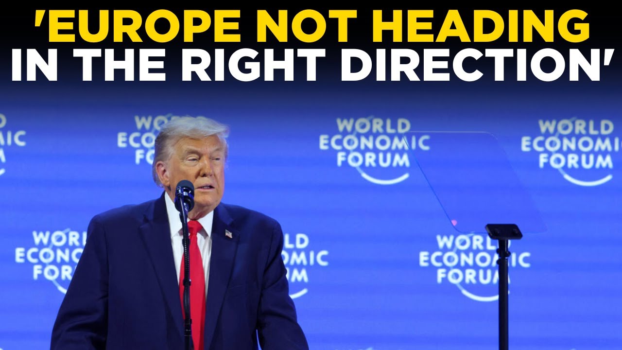Trump at Davos 2026 LIVE | Trump Slams EU Leaders in Fiery Global ...