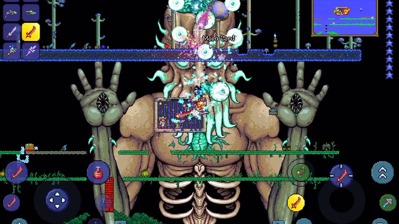 Terraria 1.3 Moon Lord iOS - YouTube