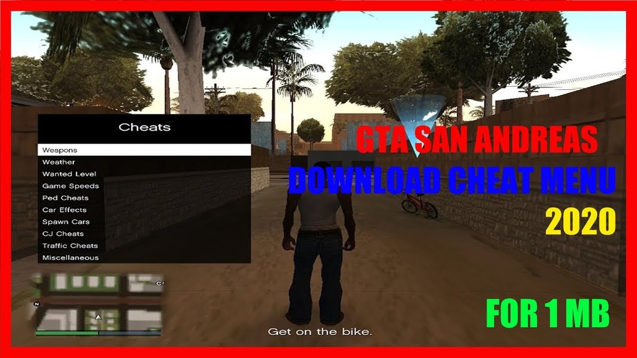 HOW DOWNLOAD CHEAT MENU IN GTA SAN ANDREAS - YouTube
