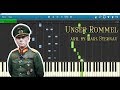 Unser Rommel (piano arr. by Karl Sternau) w/ sheet music