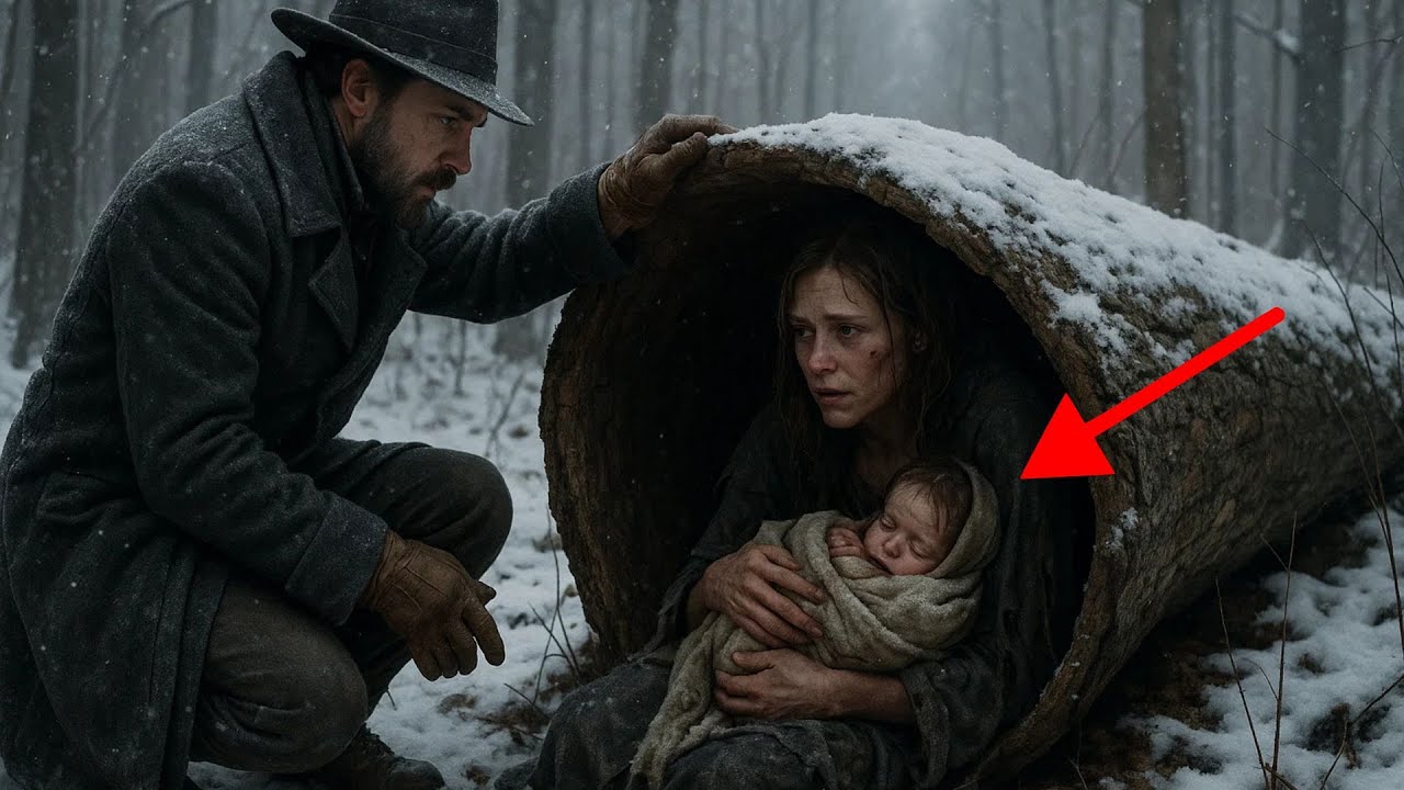 Ranjiva sa svojom bebom unutar šupljeg stabla — bežeći od prošlosti dok sudbina priprema novu priču