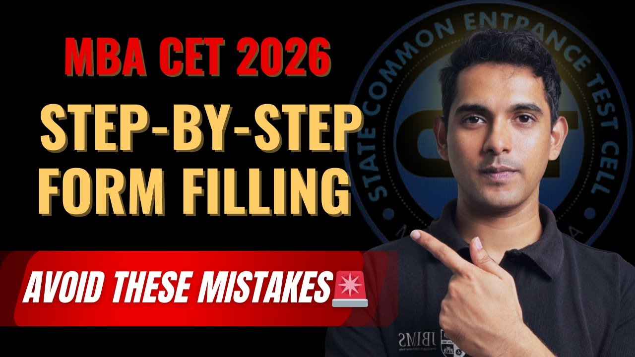 MBA CET 2026 Form Filling Guide | Mistakes to Avoid - YouTube