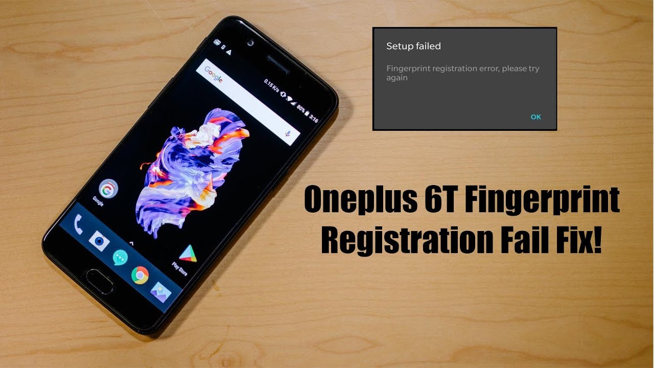 ONEPLUS 6T FINGERPRINT REGISTRATION FAIL FIX!