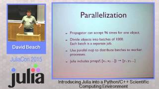 David Beach: Introducing Julia into a Python/C++ Scientific Computing environment